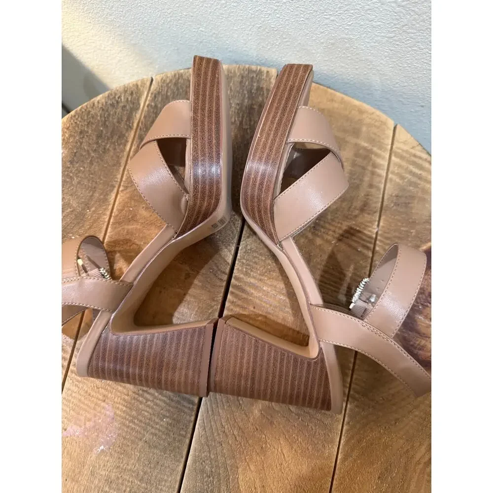 DV Dolce Vita Women's Tahini Heeled Sandals size 8.5 nude